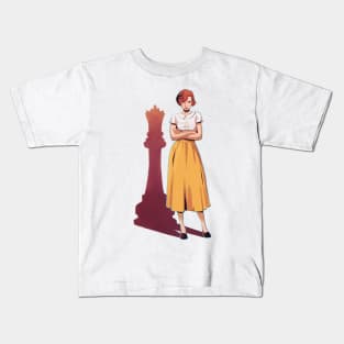 Beth Harmon Queen's Gambit Kids T-Shirt